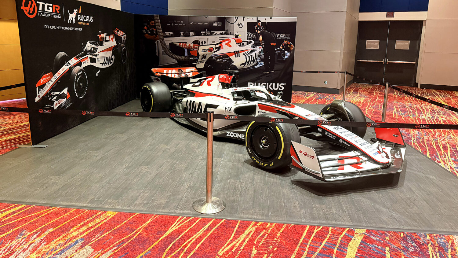 Haas Formula One display at SEAT Charlotte 2026